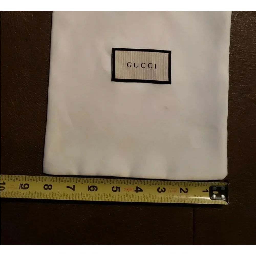 Gucci White Drawstring Dust Bag 17.5